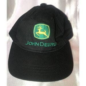 John Deere Toddler Youth Cap Adjustable Black Baseball Hat